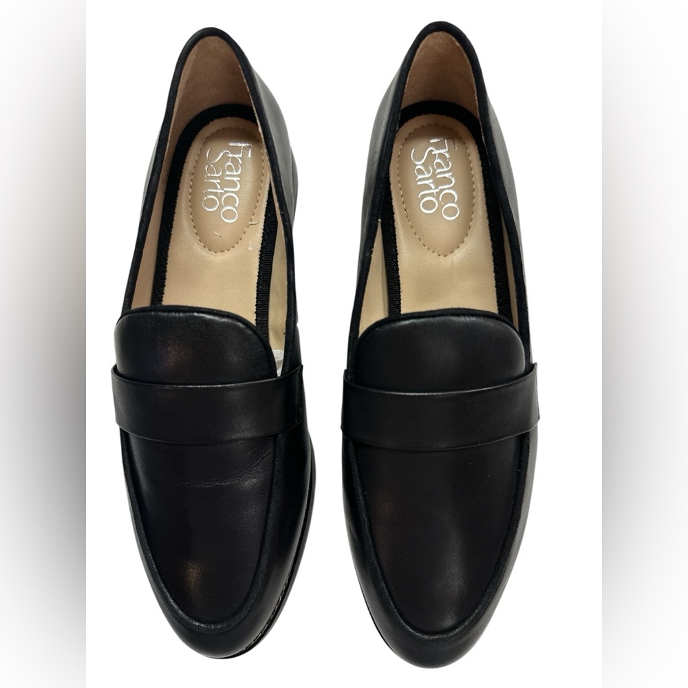 Franco Sarto L-Hudley Black Leather Slip-on Loafers NWOT 8.5M - Picture 4 of 8